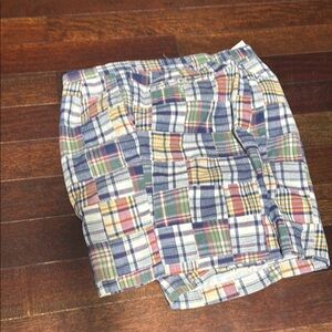 Berle Multicolor Plaid Men's Flat Front Shorts